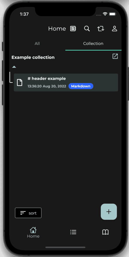 Flow dark theme showcase